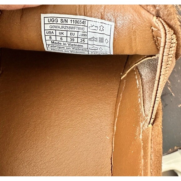 Ugg Cahlvan 8 Sneaker Slip On Hickory Suede Comfort Lightweigh Effortless Basics - Picture 5 of 5